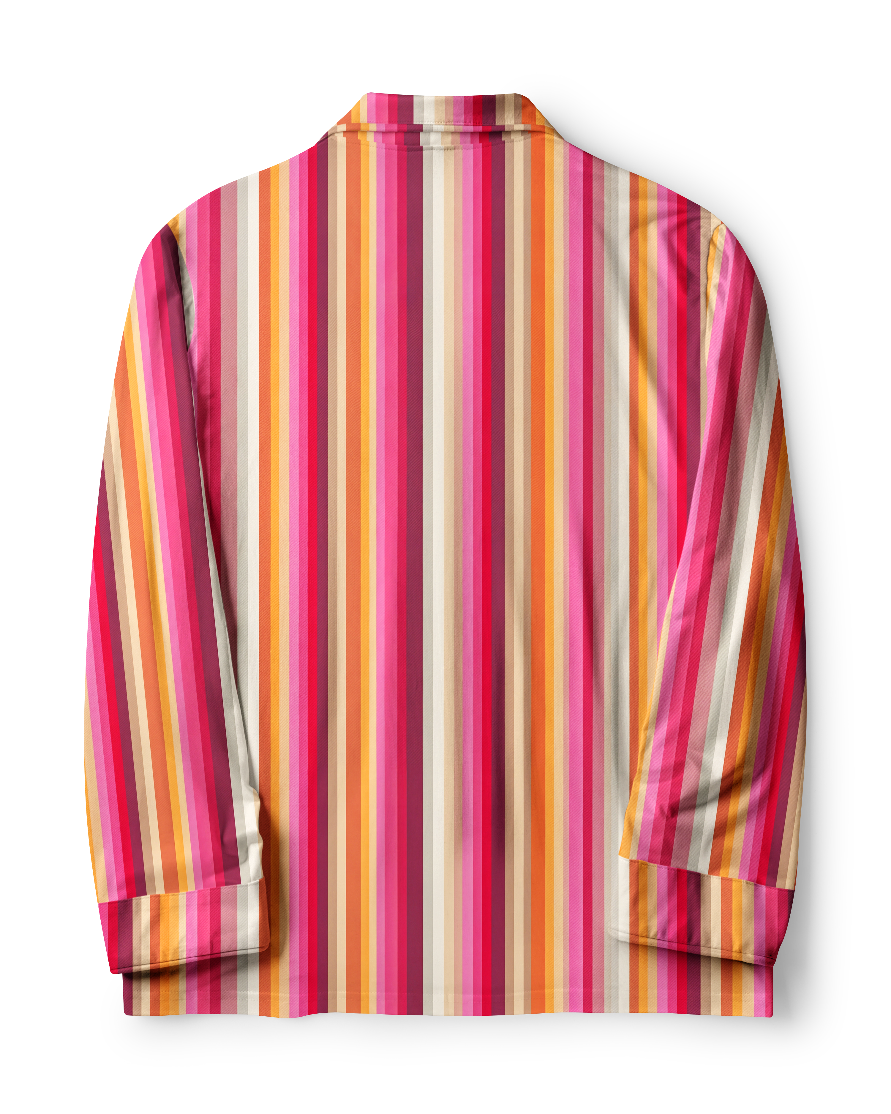 TheRetroTee Retro Sunset Stripe Vintage Pajama Set