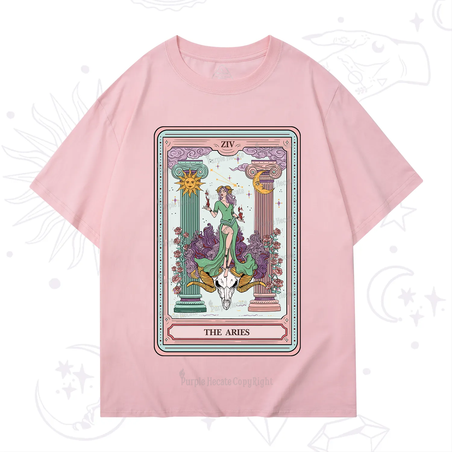 Purplehecate The Aries Goddess Tarot T-Shirt